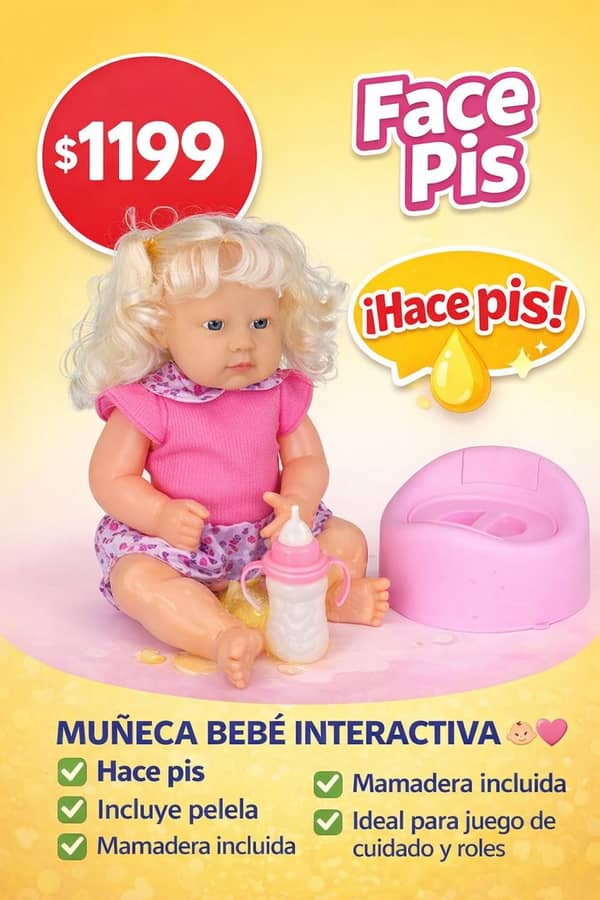 Bebote/ Muñeca con sonido y Pelela 